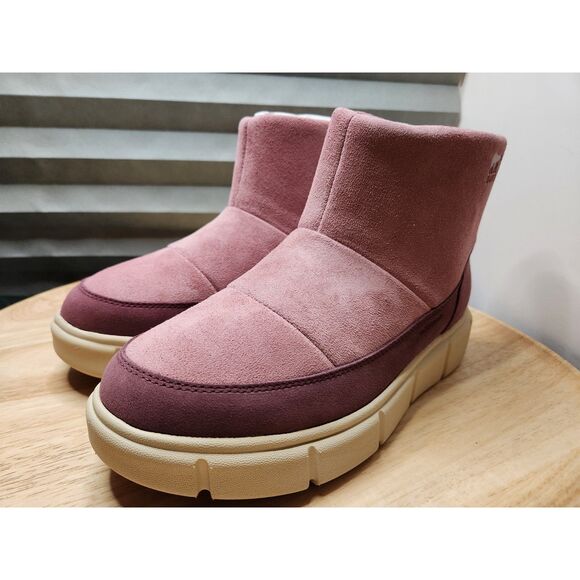 Sorel Youth Explorer III Slip-On Waterproof Boots Size 7 Mauve - Picture 9 of 12